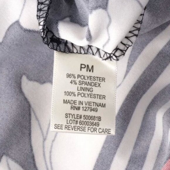 NWT Soho Apparel Black & White Floral Print Dress Cocktail Belted Pleated Skirt - Picture 4 of 8